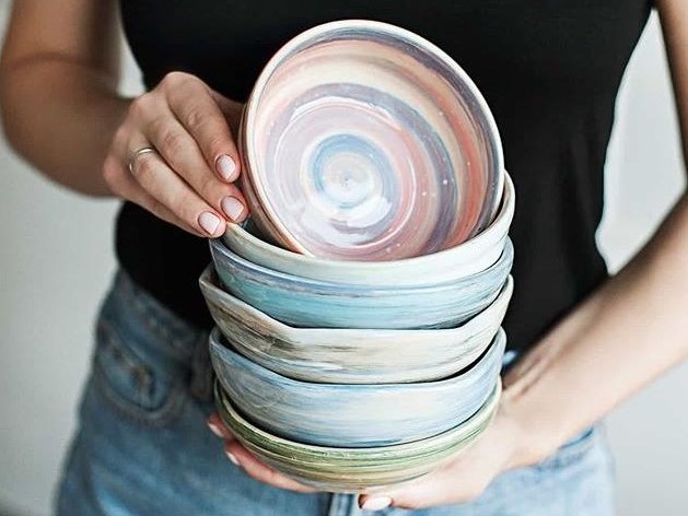 Миска с росписью фото 4