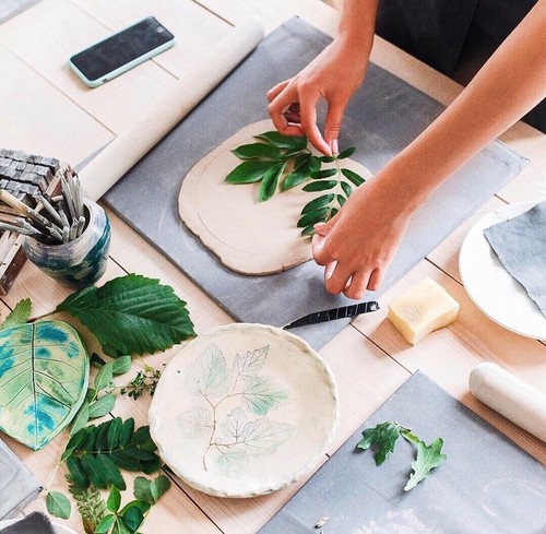 Тарелки с отпечатками 12+ фото 3