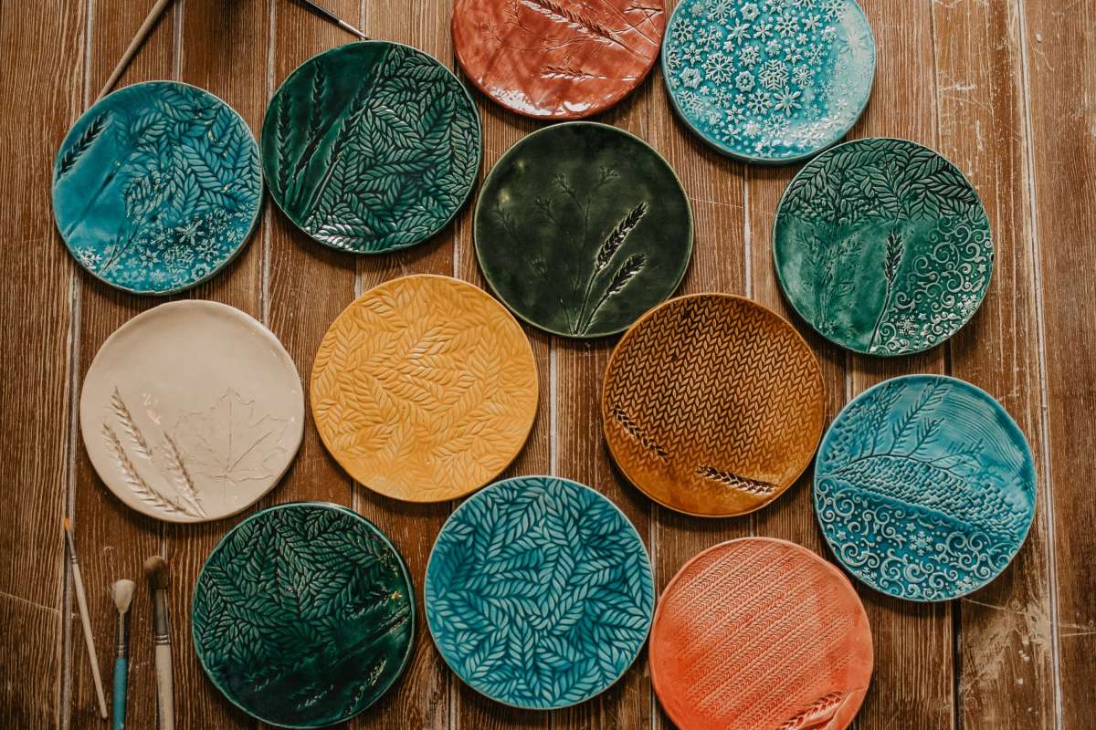 Тарелка с отпечатками, семейный фото 5