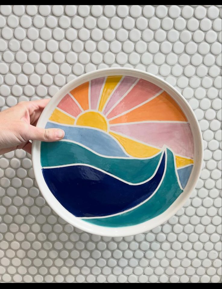 Надглазурная роспись тарелки фото 4